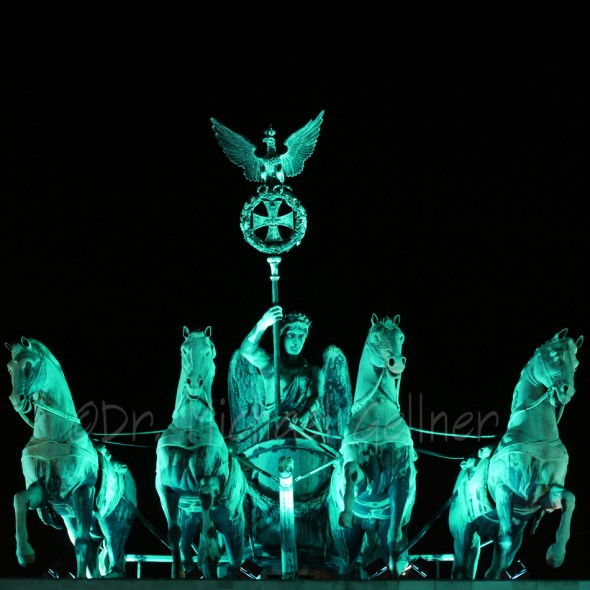 Berlin - Quadriga from Brandenburger Tor by Night